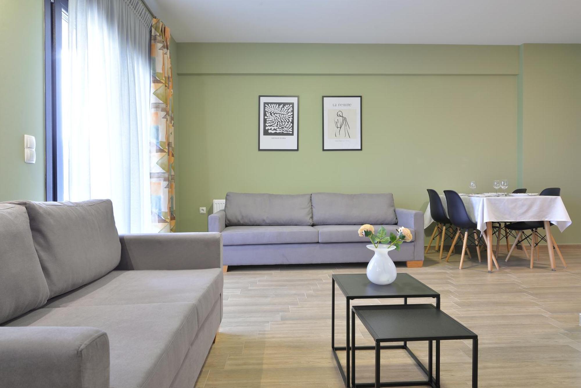 Niel Holiday Apartments, Panel Hospitality Homes & Villas Leptokaryá Ngoại thất bức ảnh