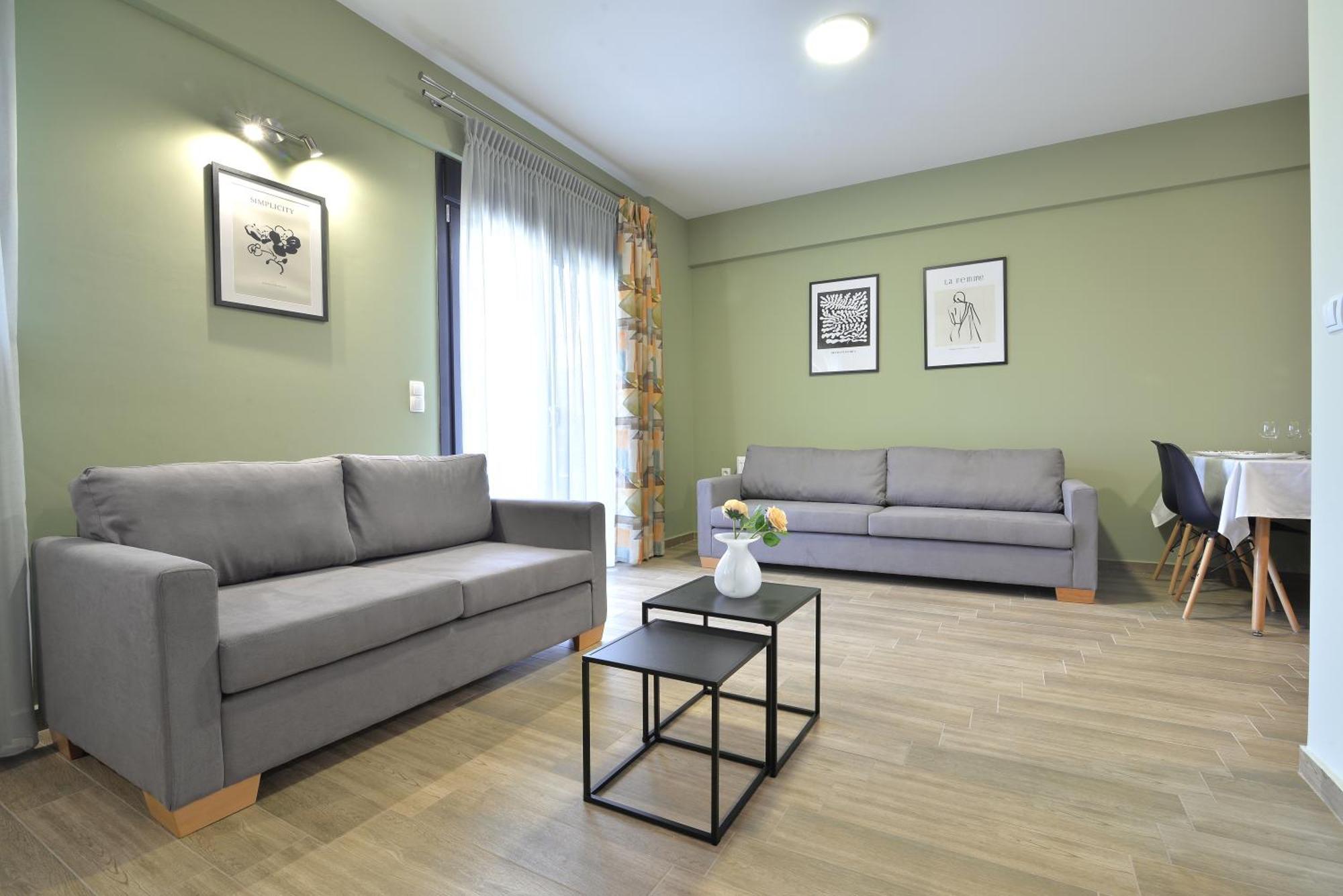 Niel Holiday Apartments, Panel Hospitality Homes & Villas Leptokaryá Ngoại thất bức ảnh