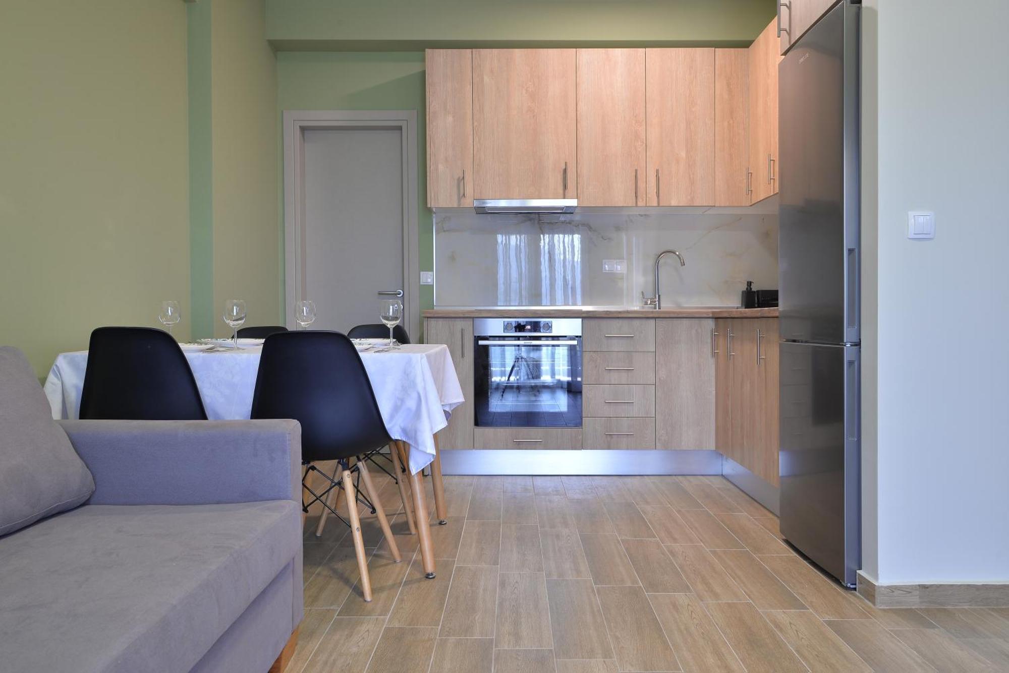 Niel Holiday Apartments, Panel Hospitality Homes & Villas Leptokaryá Ngoại thất bức ảnh